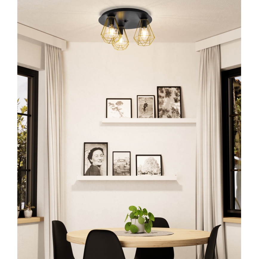 Eglo - Loftlampe 3xE27/40W/230V