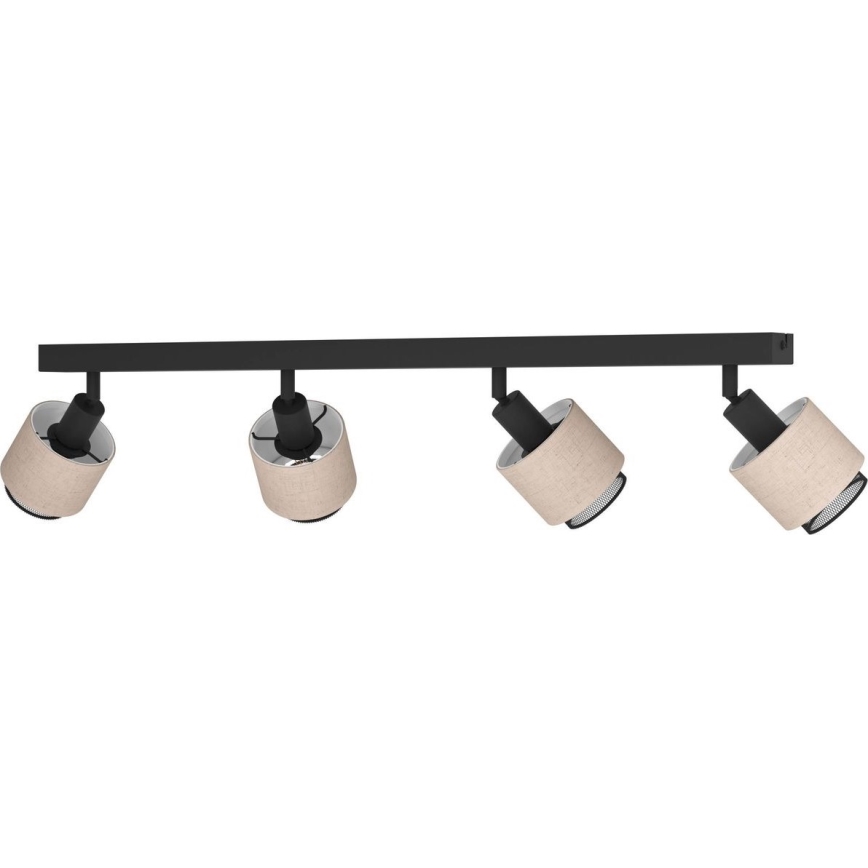 Eglo - Spotlampe 4xE14/40W/230V sort/beige
