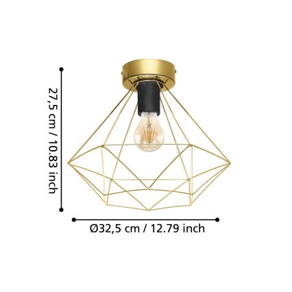 Eglo - Loftlampe 1xE27/60W/230V