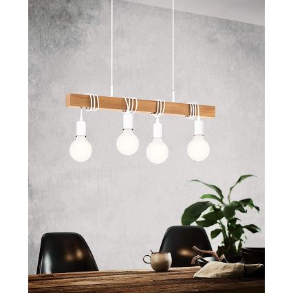 Eglo - Pendel TOWNSHEND 4xE27/60W/230V
