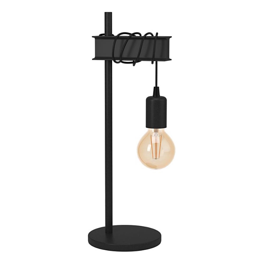 Eglo 43714 - Bordlampe TOWNSHEND 1xE27/10W/230V sort