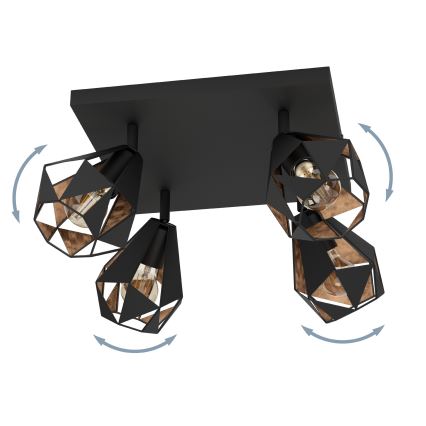 Eglo - Spotlampe 4xE27/40W/230V