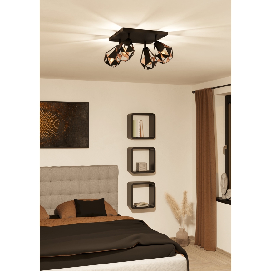 Eglo - Spotlampe 4xE27/40W/230V