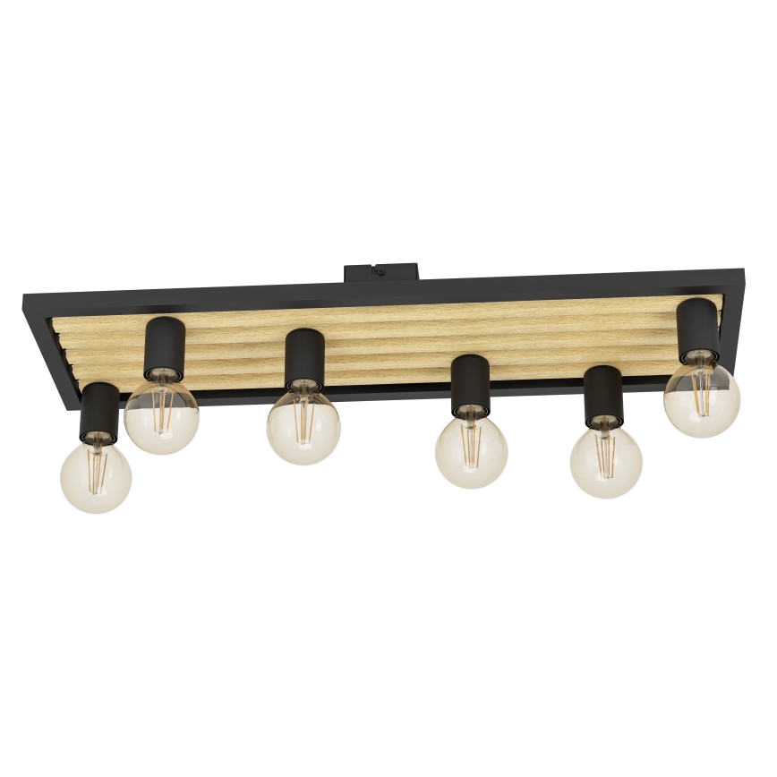 Eglo - Loftlampe 6xE27/40W/230V