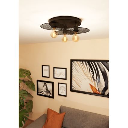 Eglo - Loftlampe 3xE27/40W/230V