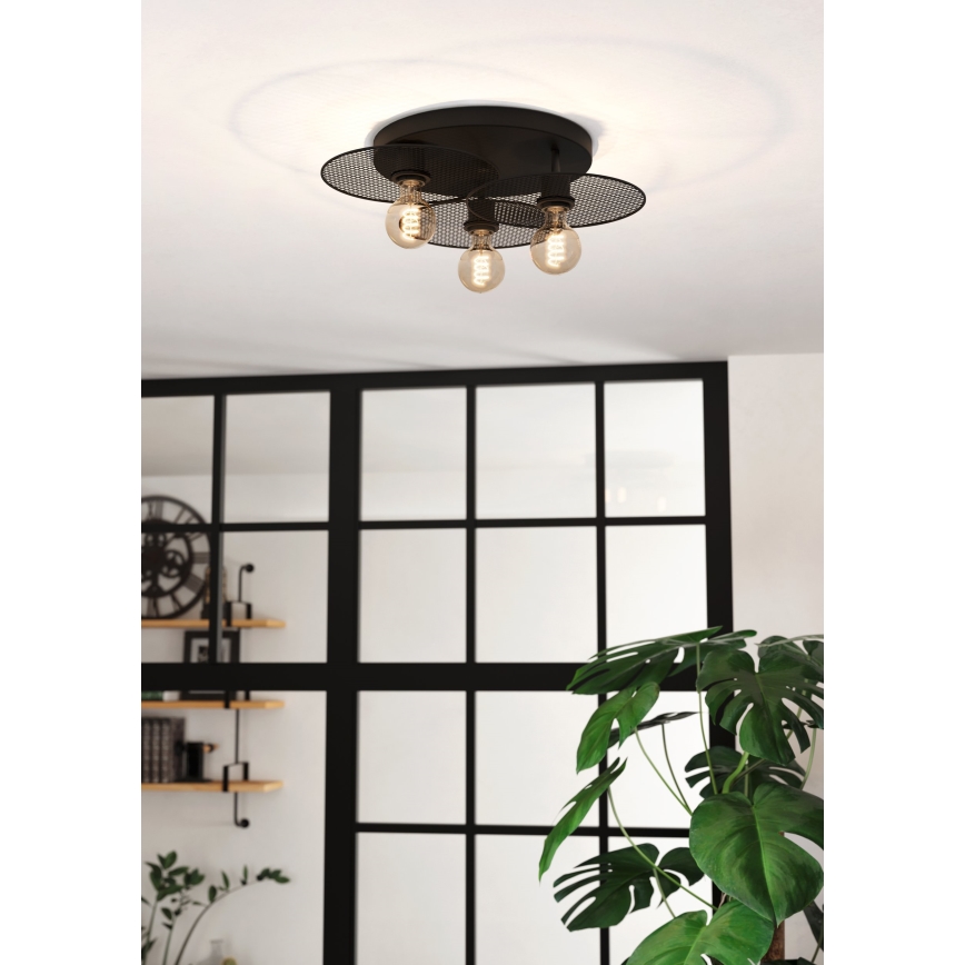 Eglo - Loftlampe 3xE27/40W/230V