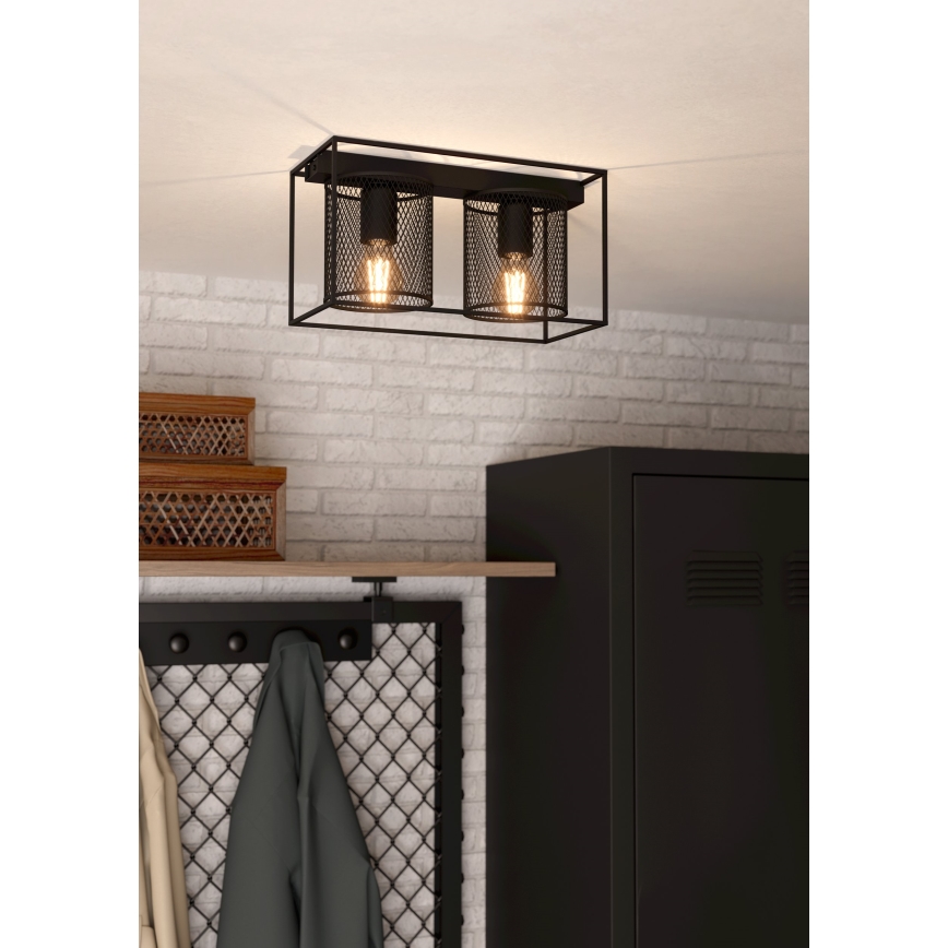 Eglo - Loftlampe 2xE27/40W/230V