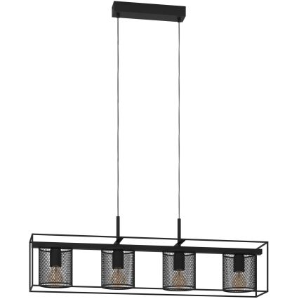 Eglo - Loftlampe med ledning 4xE27/40W/230V