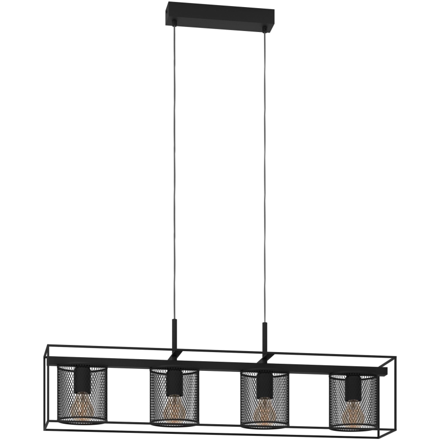 Eglo - Loftlampe med ledning 4xE27/40W/230V