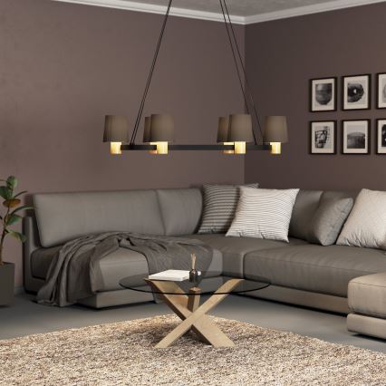 Eglo - Loftlampe med wire 6xE27/40W/230V