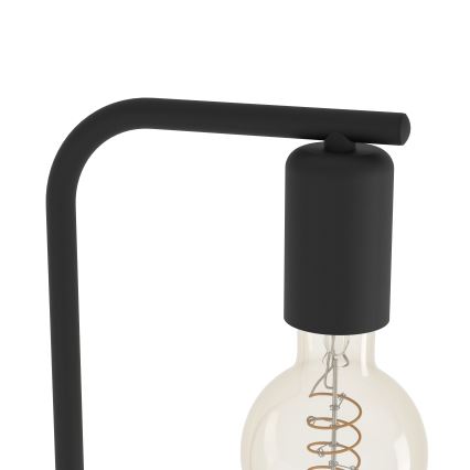 Eglo - Gulvlampe 1xE27/40W/230V sort