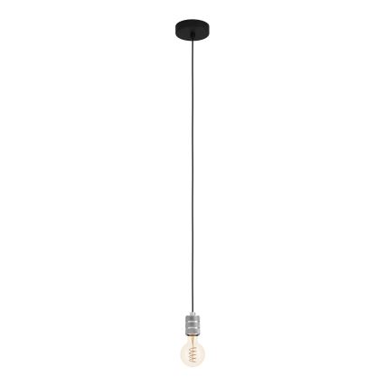 Eglo - Loftlampe på ledning 1xE27/40W/230V krom