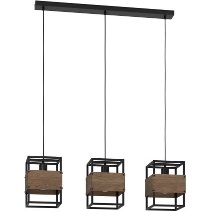 Eglo - Loftlampe med ledning 3xE27/40W/230V