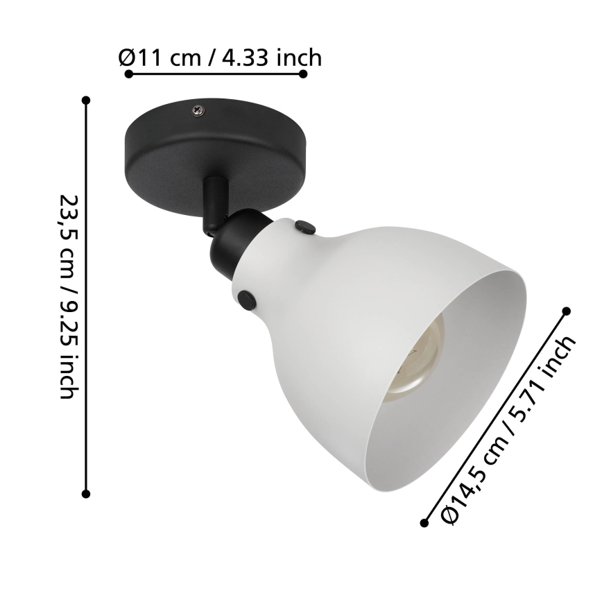 Eglo 43827 - Spotlampe MATLOCK 1xE27/40W/230V