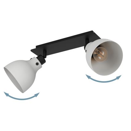 Eglo 43828 - Spotlampe MATLOCK 2xE27/40W/230V