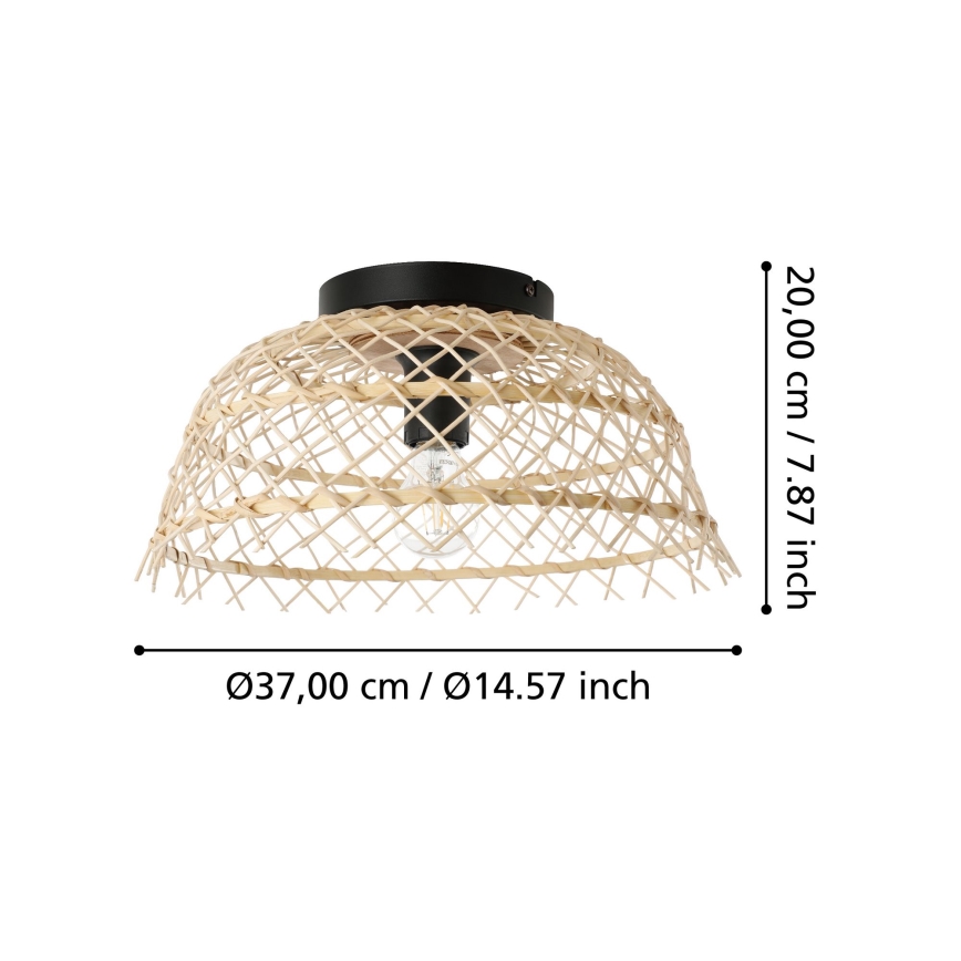 Eglo - Loftlampe 1xE27/40W/230V