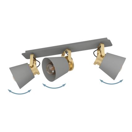 Eglo - Spotlampe 3xE27/40W/230V