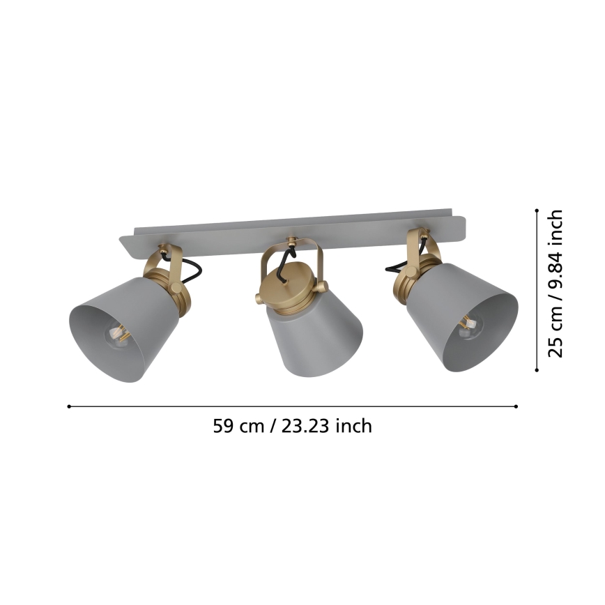 Eglo - Spotlampe 3xE27/40W/230V