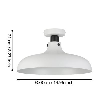 Eglo - Loftlampe 1xE27/40W/230V