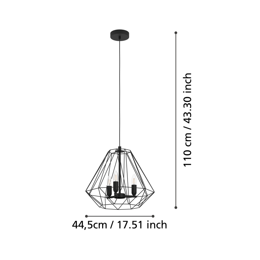 Eglo - Pendel 3xE14/40W/230V