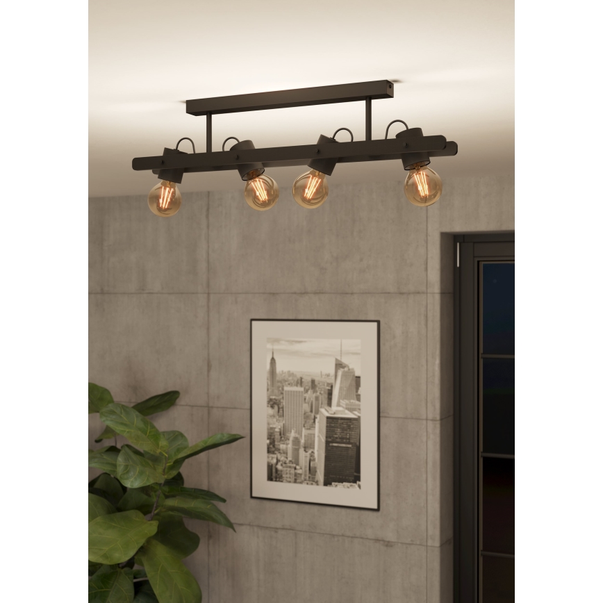 Eglo - Spotlampe 4xE27/15W/230V