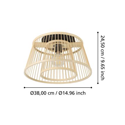 Eglo - Loftlampe 1xE27/40W/230V