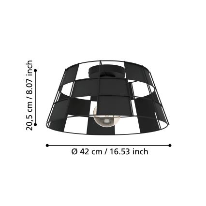 Eglo - Loftlampe 1xE27/40W/230V