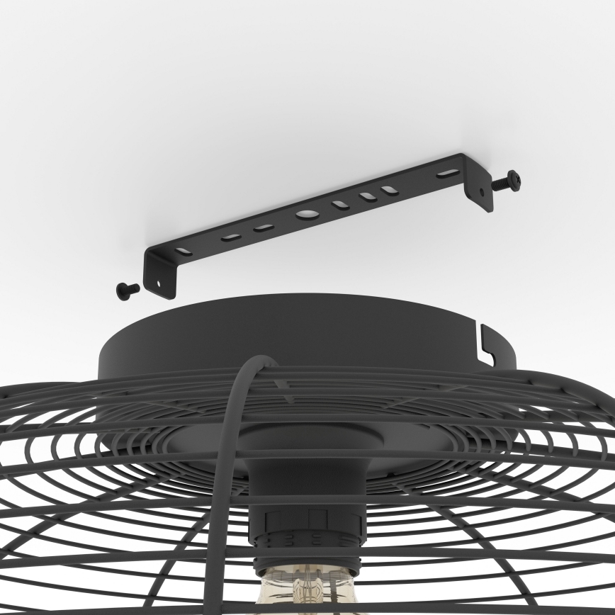 Eglo - Loftlampe 1xE27/40W/230V sort