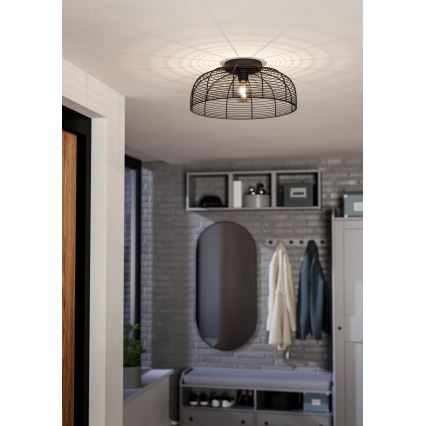 Eglo - Loftlampe 1xE27/40W/230V sort