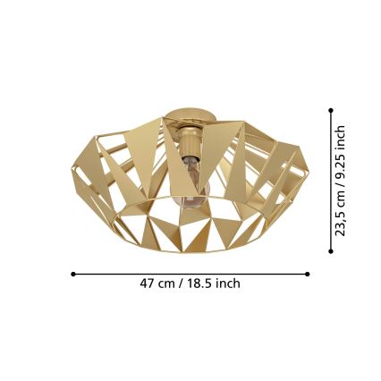 Eglo - Loftlampe 1xE27/60W/230V