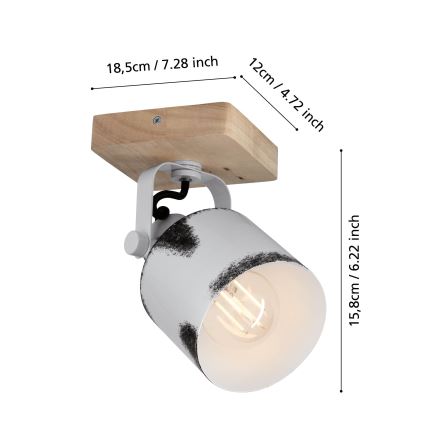 Eglo - Spotlampe 1xE27/40W/230V