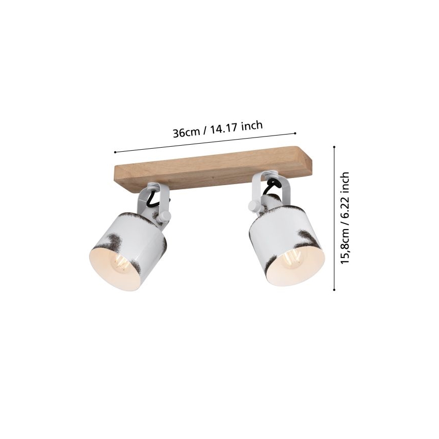 Eglo - Spotlampe 2xE27/40W/230V