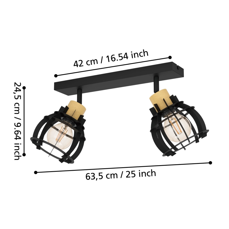 Eglo - Spotlampe 2xE27/40W/230V