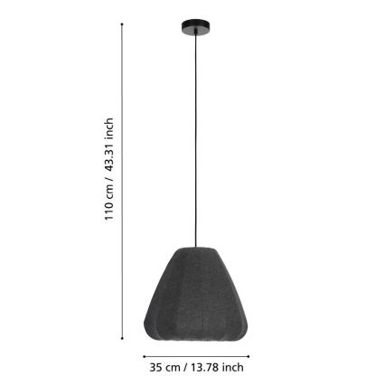Eglo - Pendel 1xE27/40W/230V diameter 35 cm
