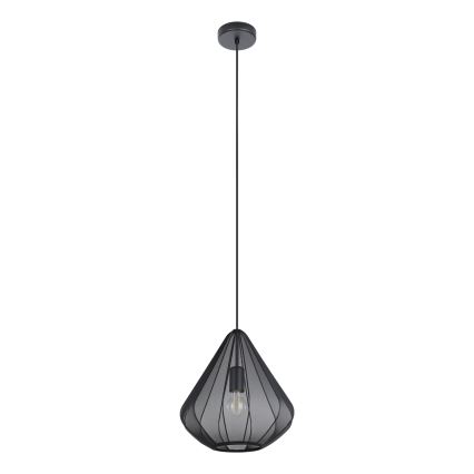 Eglo - Pendel 1xE27/40W/230V diameter 33,5 cm sort