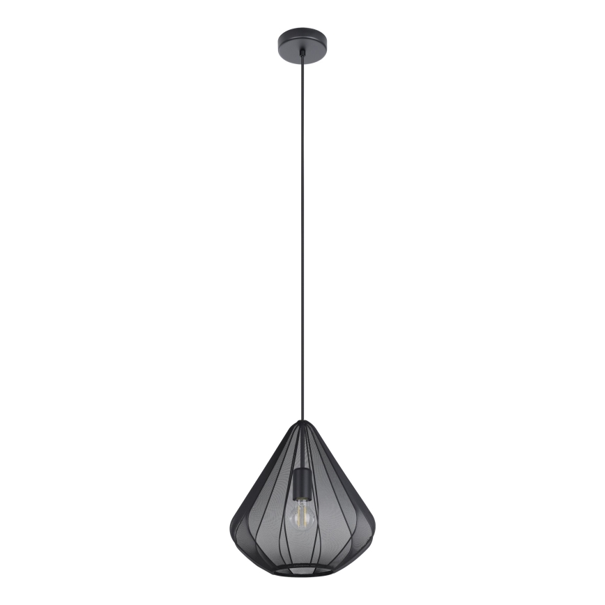 Eglo - Pendel 1xE27/40W/230V diameter 33,5 cm sort