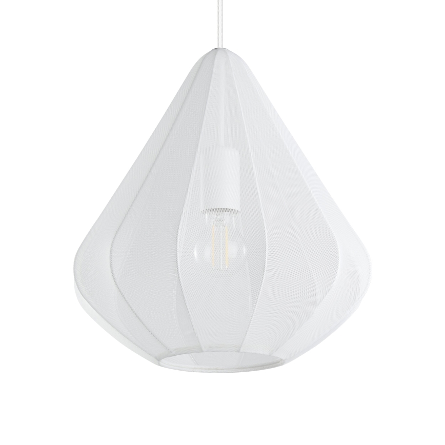 Eglo - Pendel 1xE27/40W/230V diameter 33,5 cm hvid