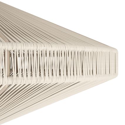 Eglo - Pendel med ledning 1xE27/40W/230V, cremefarvet