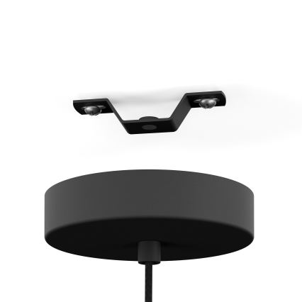 Eglo - Pendel 1xE27/40W/230V diameter 40 cm hvid/sort