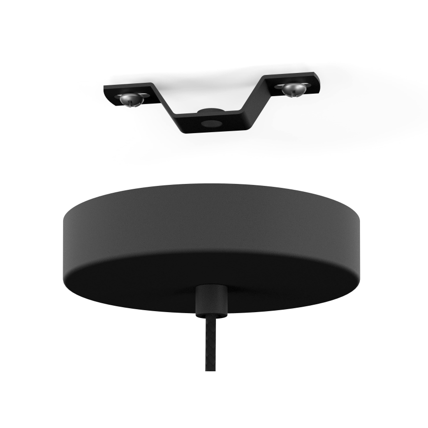 Eglo - Pendel 1xE27/40W/230V diameter 48 cm hvid/sort