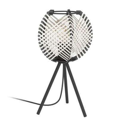 Eglo - Bordlampe 1xE27/40W/230V hvid/sort