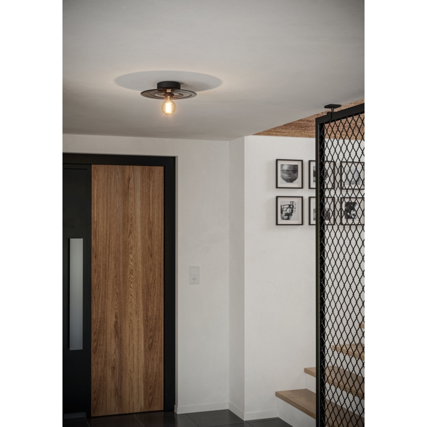 Eglo - Loftlampe 1xE27/40W/230V grå