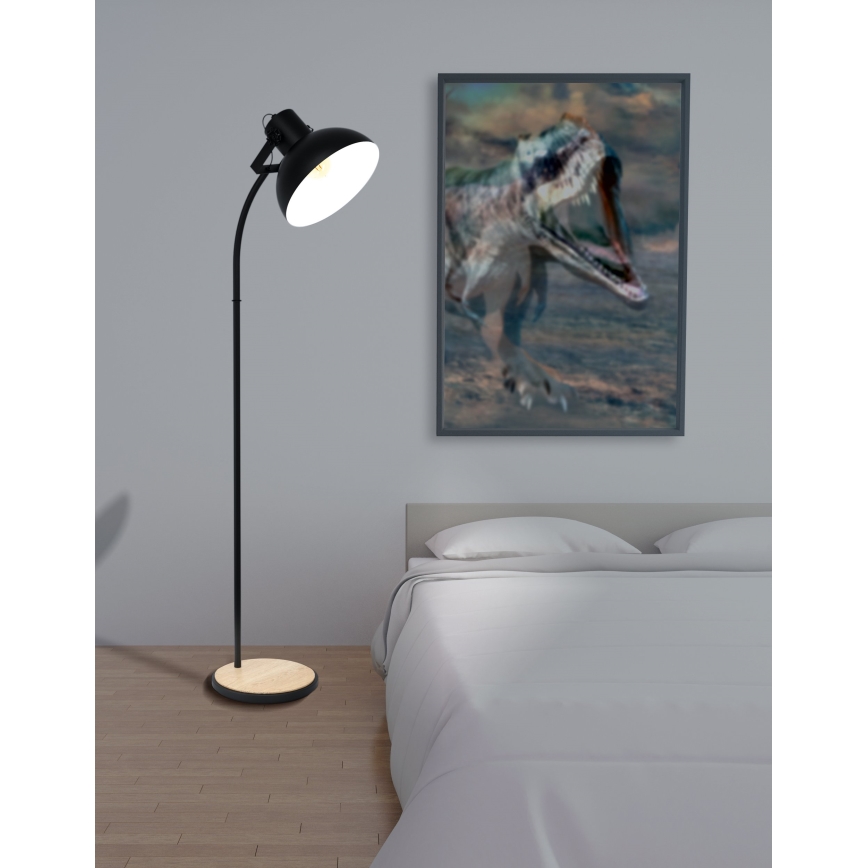 Eglo - Gulvlampe 1xE27/28W/230V - FSC certificeret