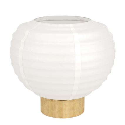 Eglo - Bordlampe 1xE27/40W/230V hvid/beige