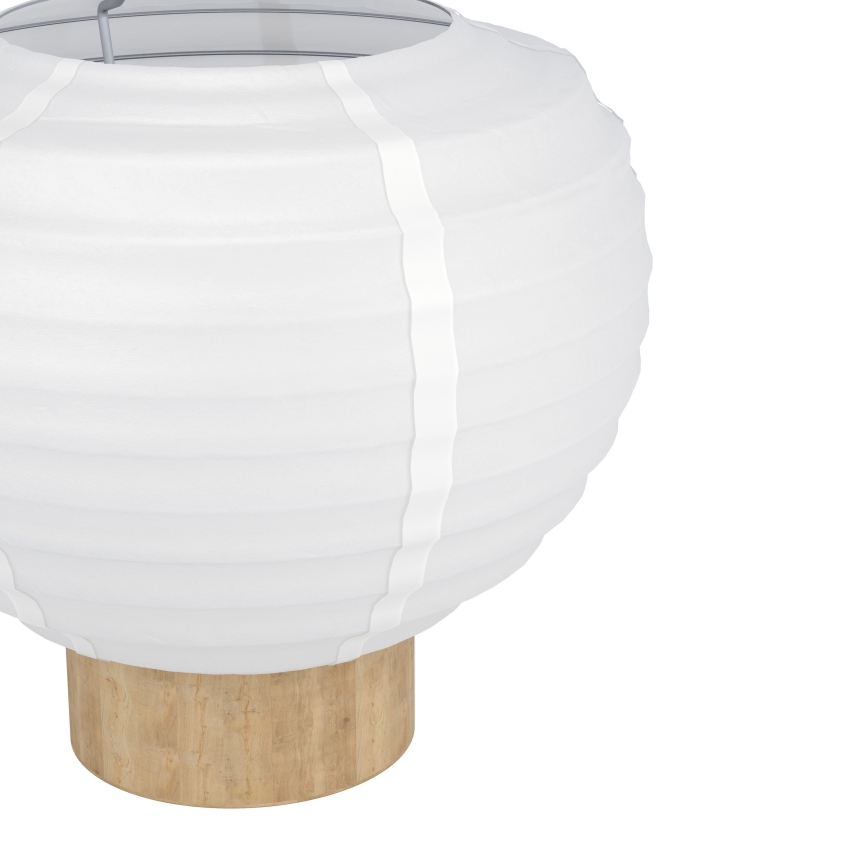 Eglo - Bordlampe 1xE27/40W/230V hvid/beige