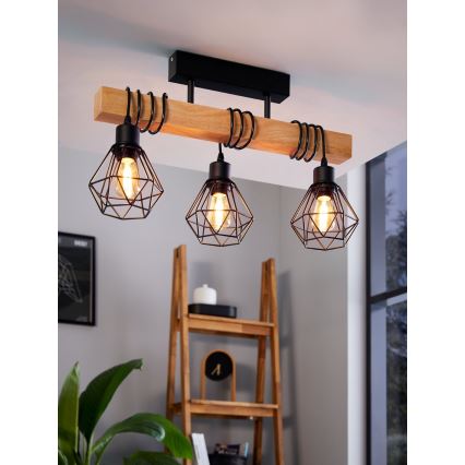Eglo - Loftlampe TOWNSHEND 3xE27/60W/230V
