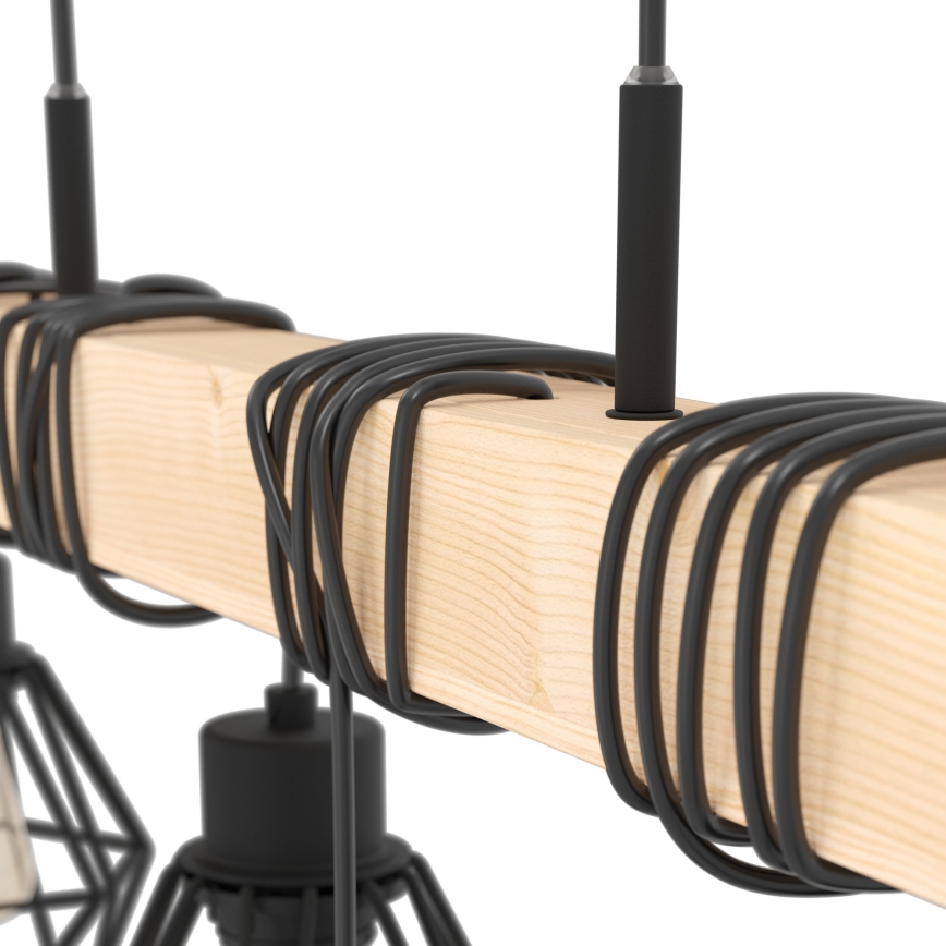 Eglo - Pendel TOWNSHEND 6xE27/60W/230V - FSC certificeret