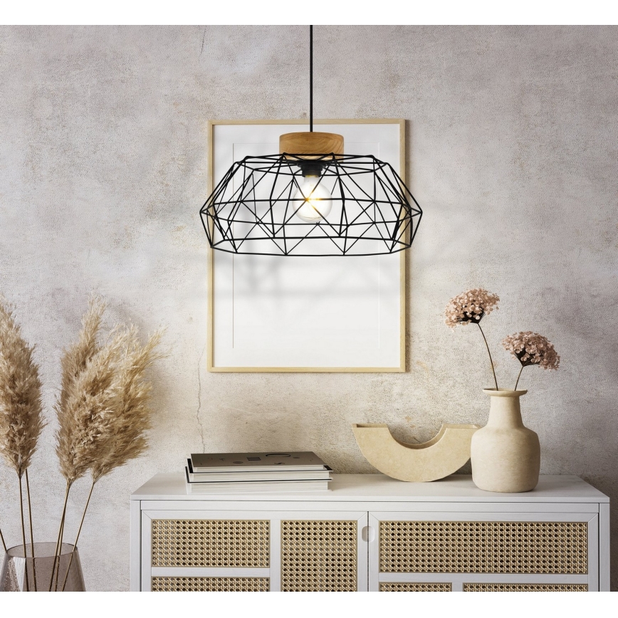 Eglo - Pendel 1xE27/60W/230V - FSC certificeret