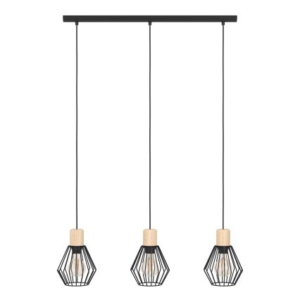 Eglo - Pendel 3xE27/60W/230V - FSC certificeret