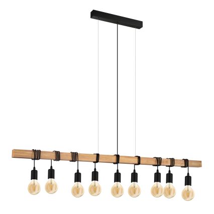 Eglo - Pendel TOWNSHEND 9xE27/60W/230V - FSC certificeret